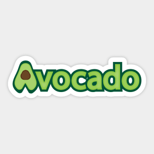 Avocado fun design Sticker